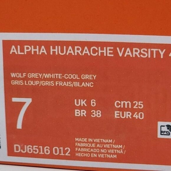 NEW! Men\'s Nike Alpha Huarache Varsity 4 Low Baseball Cleats / Size 7 main image 4